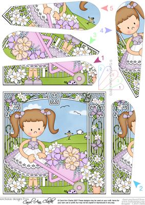 Girlz Liz's Wheelbarrow Fan Pyramage Topper