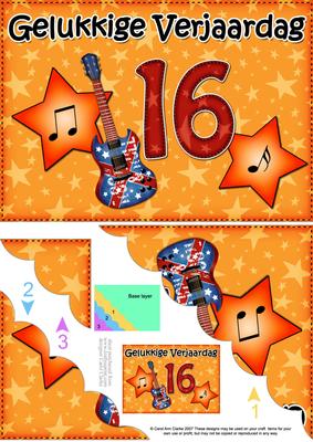5x7 Dutch 16th Birthday Scallop Corner