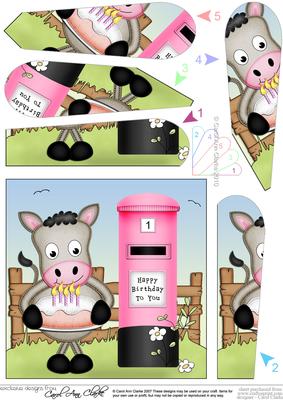 Gigi Horse Birthday Cake & Postbox Fan Pyramage