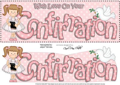 Large Dl Confirmation Girlz Chrizy 3D Decoupage