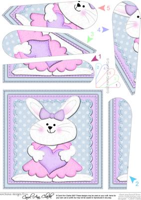 Little Bunny Fan Pyramage Topper