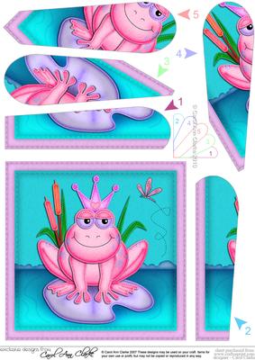 Freya Frog Fan Pyramage Topper