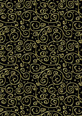 'gold Metallic Swirls' Backing Paper - Flowers and Pearls Co