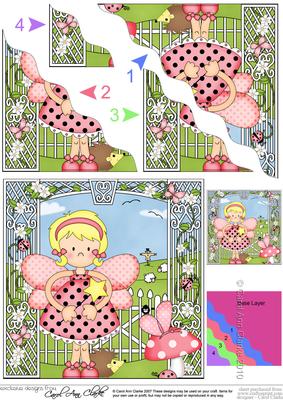 Girlz Fiz Fairy Wavy Corner Side Stacker Topper