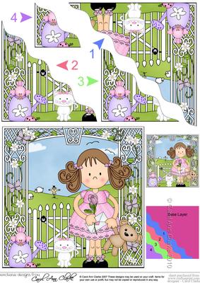 Girlz Zoe's Teddy Wavy Corner Side Stacker Topper