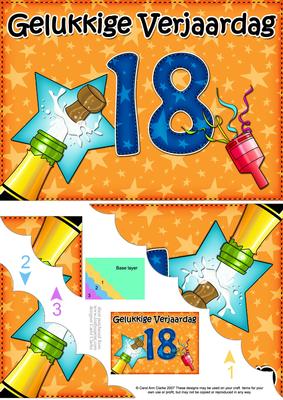 5x7 Dutch 18th Birthday Scallop Corner