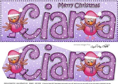 Xmas Ciara Robins Large Dl & 3D Decoupage