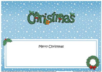 Xmas Christmas Wreaths Matching Large Dl Insert
