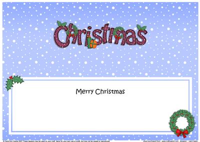 Xmas Christmas Wreaths Matching Large Dl Insert