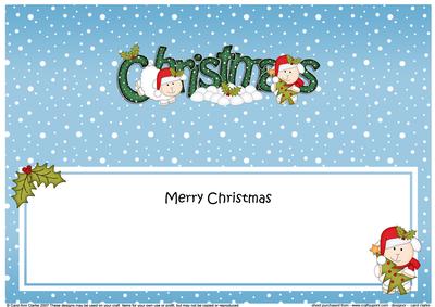 Xmas Christmas Little Lamb Matching Large Dl Insert