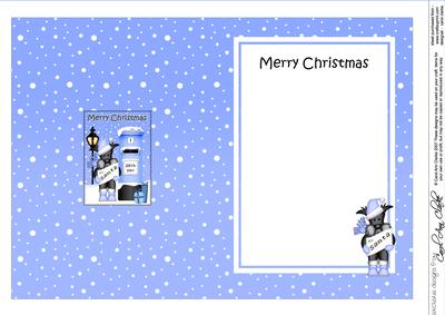 Christmas Hamish Scotie Dog Postbox 5x7 Matching Insert