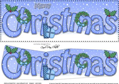 Large Dl Christmas Wreaths Quick Card 3D Decoupage