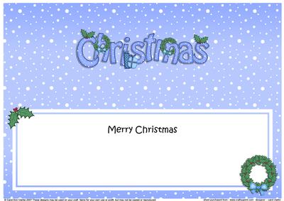Xmas Christmas Wreaths Matching Large Dl Insert