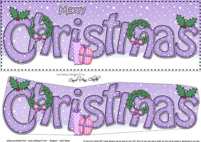 Large Dl Christmas Wreaths Quick Card 3D Decoupage