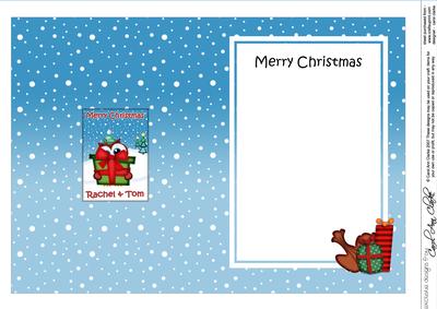 Christmas Rachel & Tom Little Hoot Owl 5x7 Insert