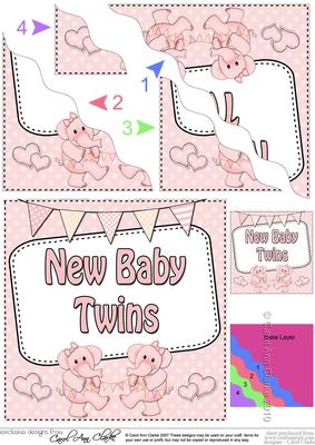 New Baby Twins Wavy Corner Side Stacker