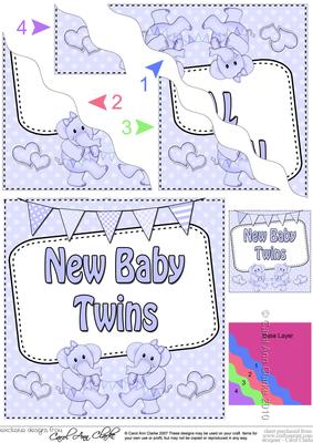 New Baby Twins Wavy Corner Side Stacker