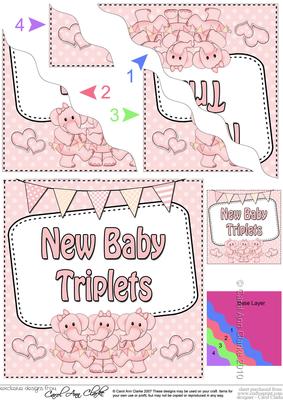 New Baby Triplets Wavy Corner Side Stacker