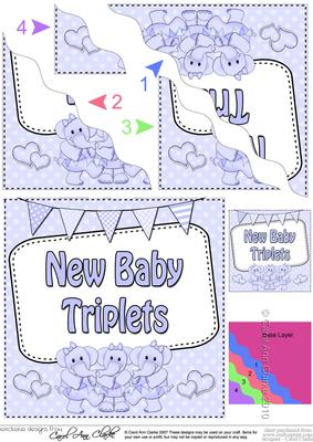 New Baby Triplets Wavy Corner Side Stacker