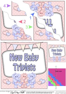 New Baby Triplets Wavy Corner Side Stacker