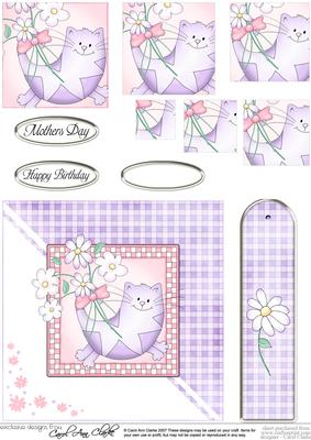 Cute Cat Quick Card with Pyramage