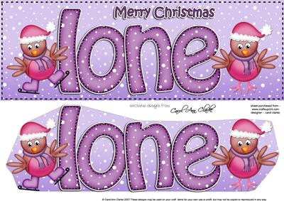 Xmas Ione Robins Large Dl & 3D Decoupage