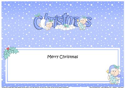 Large Dl Christmas Little Lambs Matching Insert