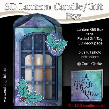 3D Xmas Stars Lantern Candle/gift Box Kit