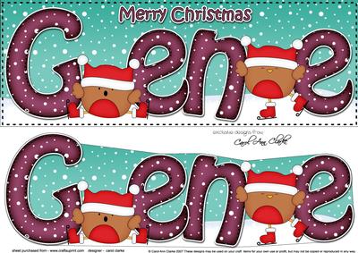 Xmas Gene Bobbin Robin Large Dl & 3D Decoupage