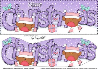 Large Dl Christmas Bobbin Robin Quick Card 3D Decoupage