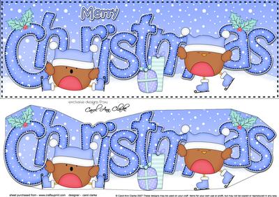Large Dl Christmas Bobbin Robin Quick Card 3D Decoupage