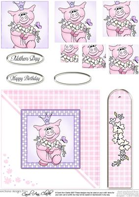 Princess Piggywig Quick Card with Pyramage