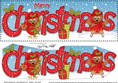 Large Dl Christmas Cute Robins Quick Card 3D Decoupage