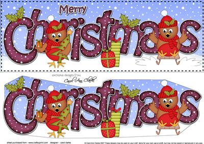 Large Dl Christmas Cute Robins Quick Card 3D Decoupage
