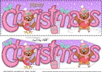 Large Dl Christmas Cute Robins Quick Card 3D Decoupage