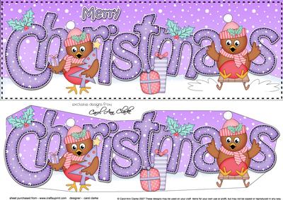 Large Dl Christmas Cute Robins Quick Card 3D Decoupage