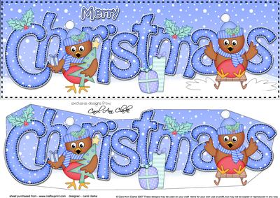 Large Dl Christmas Cute Robins Quick Card 3D Decoupage