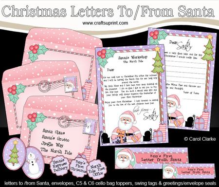 Xmas Baby's 1st Santa Letter to and from Santa