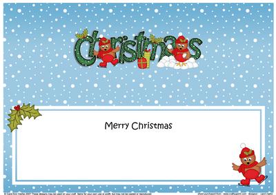 Large Dl Christmas Cute Little Robin Insert