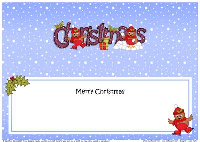 Large Dl Christmas Cute Little Robin Insert