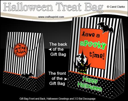 3D Spooky Haunted House Halloween Gift Bag Mini Kit