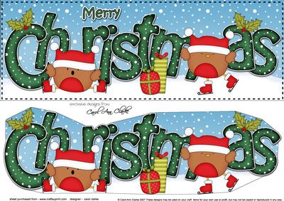 Large Dl Christmas Bobbin Robin 3D Decoupage