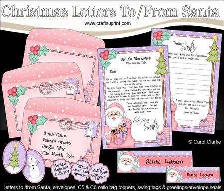 Xmas Santa Child's Santa Letter to and from Santa