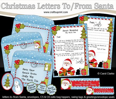 Xmas Baby's 1st Santa Letter to and from Santa