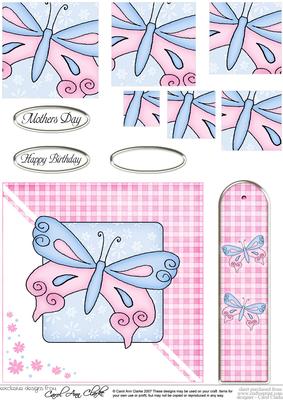 Butterfly Quick Card with Pyramage