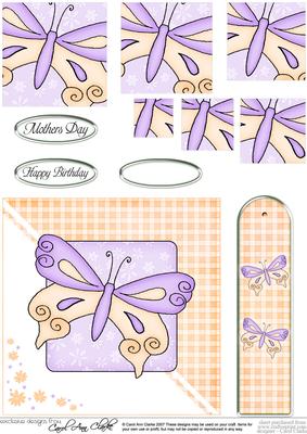 Butterfly Quick Card with Pyramage