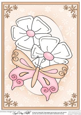 A4 Fluttery Butterfly