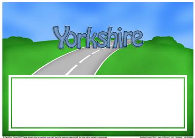 Large Dl Happy Birthday from Yorkshire Insert