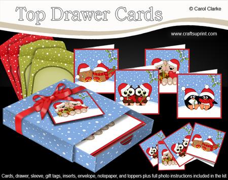 3D Xmas Love Top Drawer Cards Bumper Kit