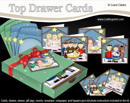 3D Xmas Nativity Top Drawer Cards Bumper Kit